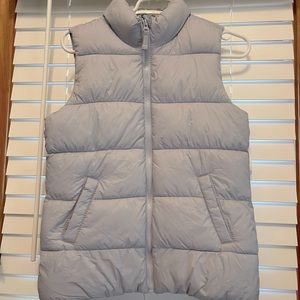 Grey Puffer Vest